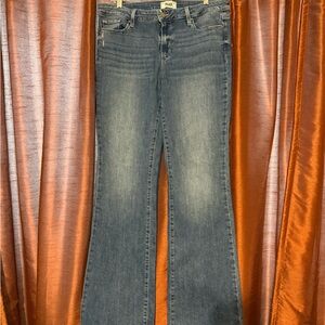 PAIGE skyline bootcut flare Jeans in Faded Blue Denim
